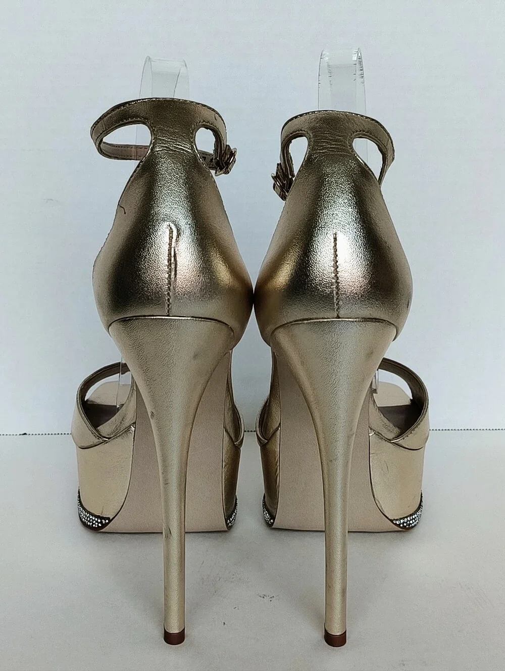 New w/o Box Steve Madden Keeva Ankle-Strap Platform Stiletto Dress Sandals